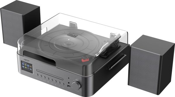 Tuner HiFi Reflexion czarny, brązowy DAB+, CD-Player, Bluetooth®