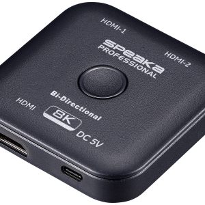 SpeaKa Professional SP-11990132 2 Porty Przełącznik HDMI UHD 8K @ 60 Hz dwukierunkowy 7680 x 4320 px SpeaKa Professional SP-11990132 2 Porty Przełącznik HDMI UHD 8K @ 60 Hz dwukierunkowy 7680 x 4320 px