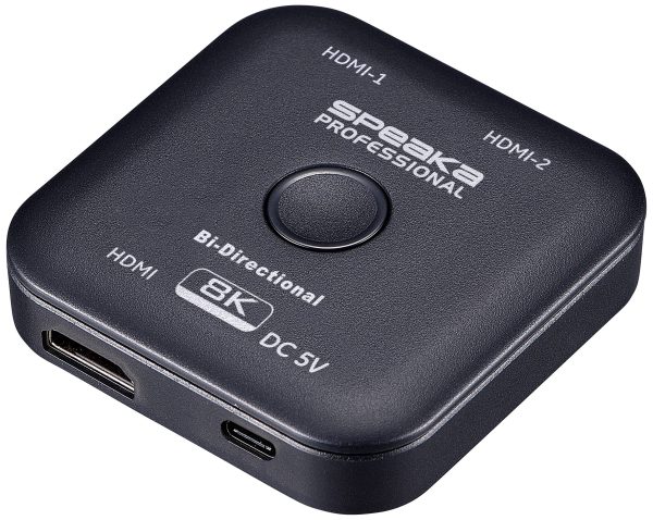 SpeaKa Professional SP-11990132 2 Porty Przełącznik HDMI UHD 8K @ 60 Hz dwukierunkowy 7680 x 4320 px