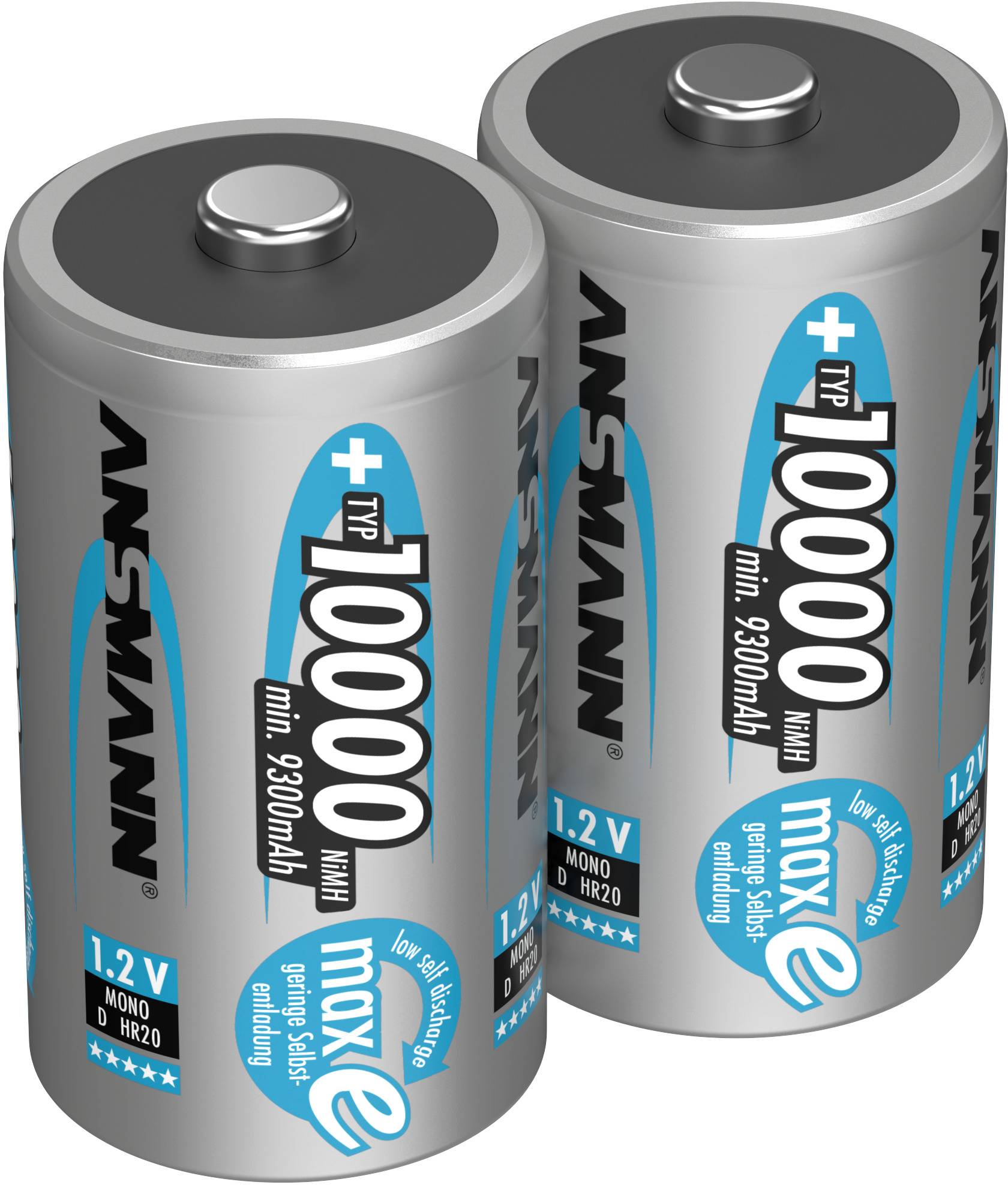 Akumulator D/R20 Ansmann maxE NiMH 10000 mAh 1.2 V 2 szt. - obrazek 1