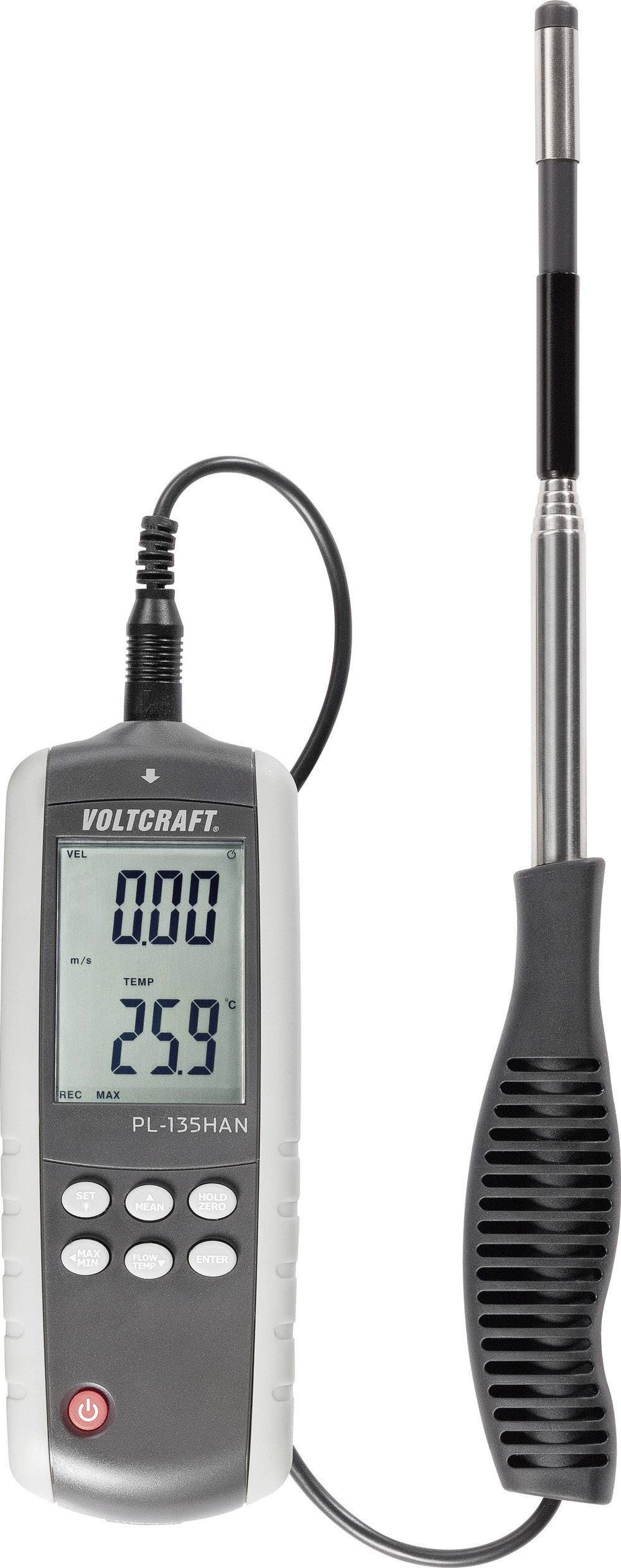 Anemometr VOLTCRAFT PL-135HAN, 0.1 do 25 m/s, 0 do 50 °C - obrazek 1