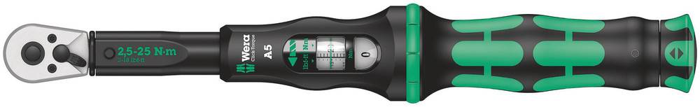 Wera Click-Torque A 5 05075604001 Klucz dynamometryczny z grzechotką 1/4" (6.3 mm) 2.5 - 25 Nm - obrazek 1