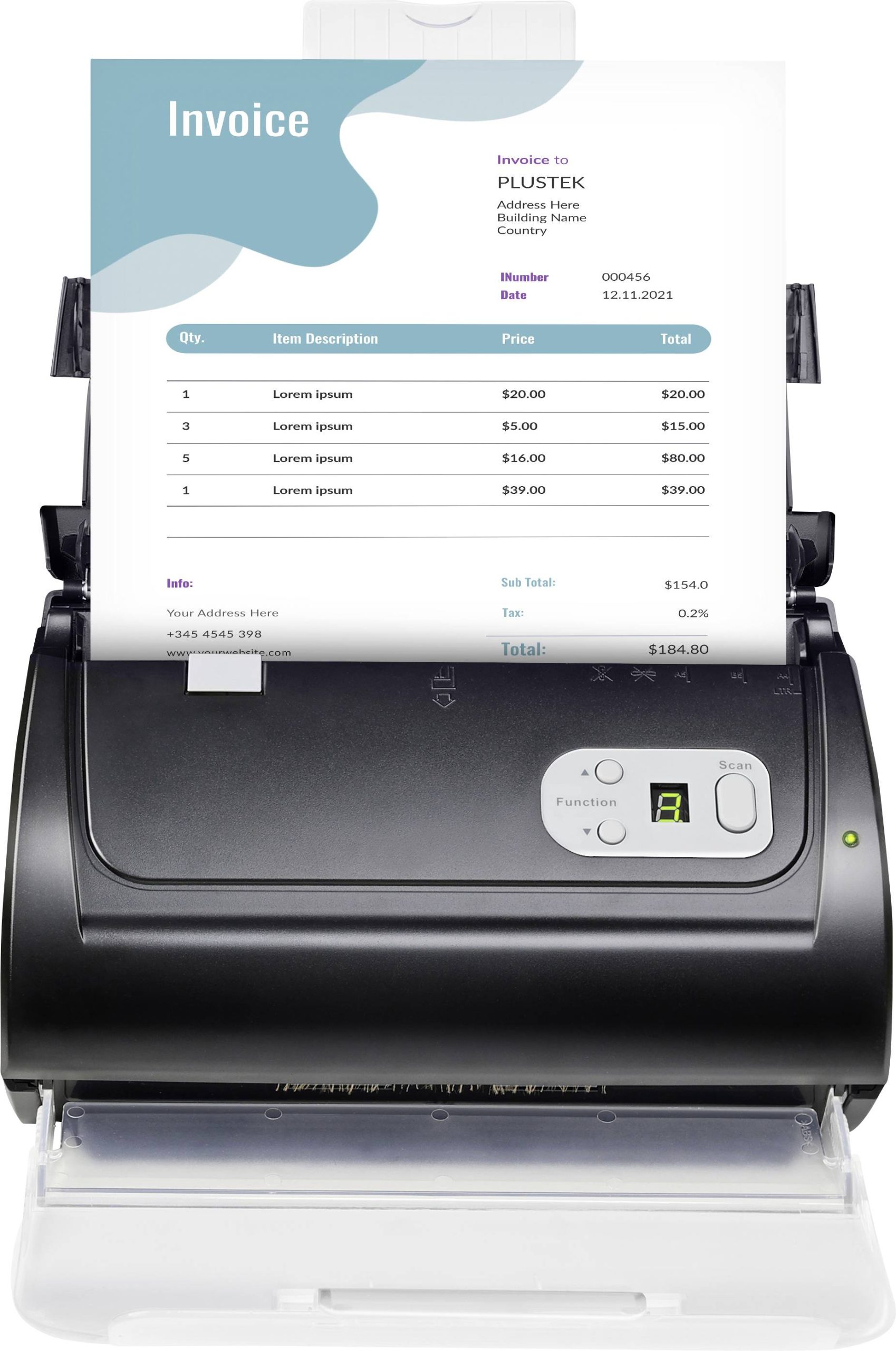 Skaner dokumentów Plustek SmartOffice PS288 Plus 0327 1 szt. - obrazek 1