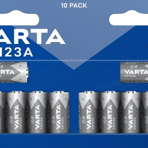 Bateria do aparatu CR-123A Varta LITHIUM Cylindr. CR123A Bli10 1430 mAh 3 V 10 szt. Bateria do aparatu CR-123A Varta LITHIUM Cylindr. CR123A Bli10 1430 mAh 3 V 10 szt.