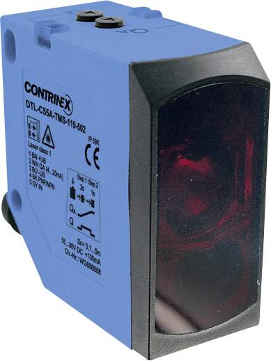 Contrinex DTL-C55PA-TMS-619-506 Laserowy czujnik odległości 1 szt. Zasięg maksymalny: 5000 mm (S x W) 23 mm x 50 mm