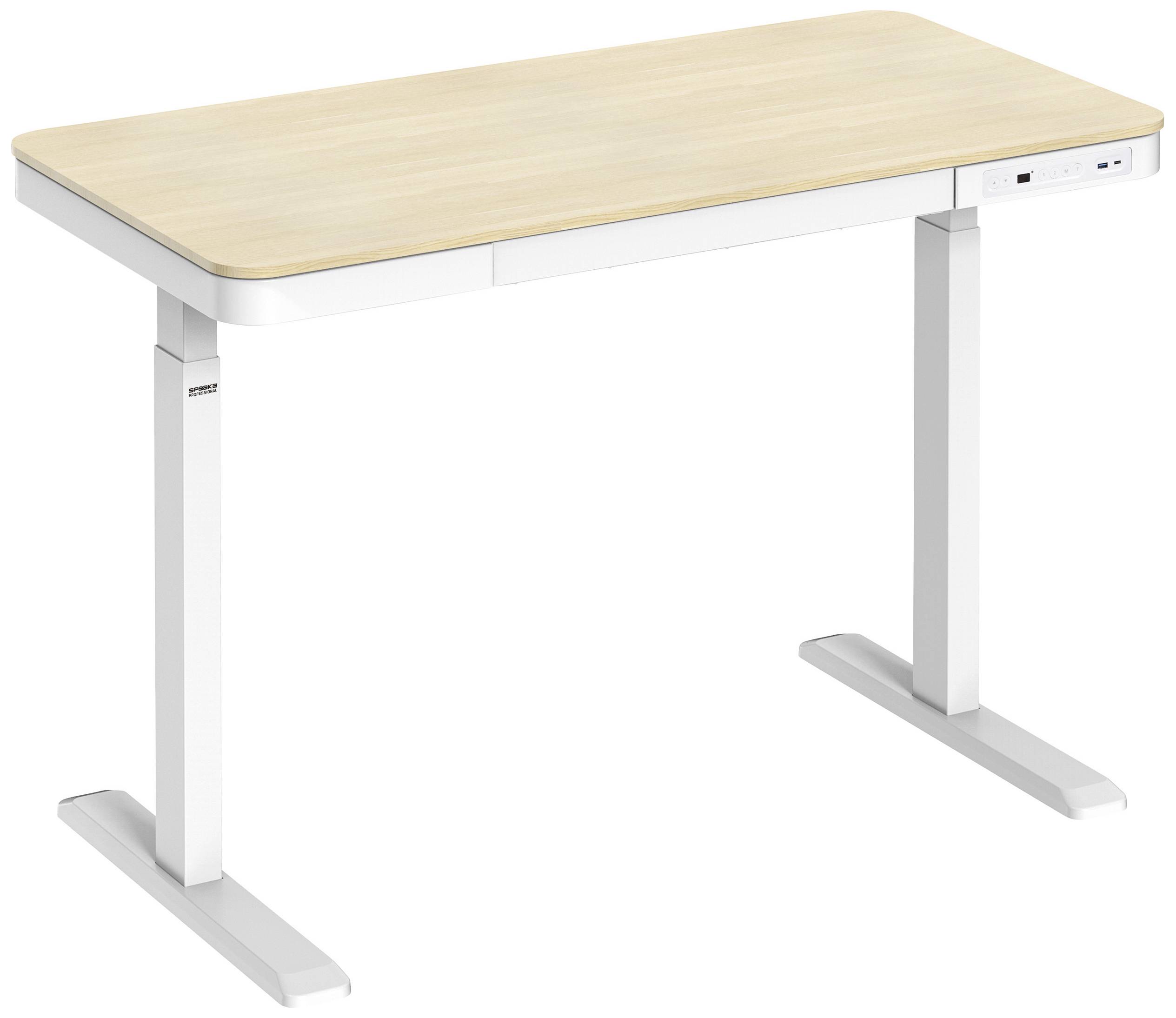 Biurko do pracy na stojąco i siedząco SpeaKa Professional SP-SSD-WN01 elektryczna regulacja wysokości (S x G) 118 cm x 6 - obrazek 1