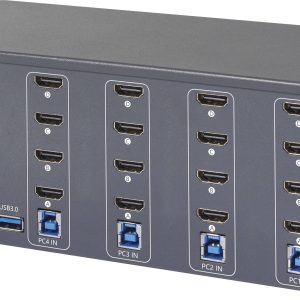 SpeaKa Professional 4 Port HDMI Multi Display KVM Switch 3×4 Porty Konsola KVM HDMI 3840 x 2160 Pixel