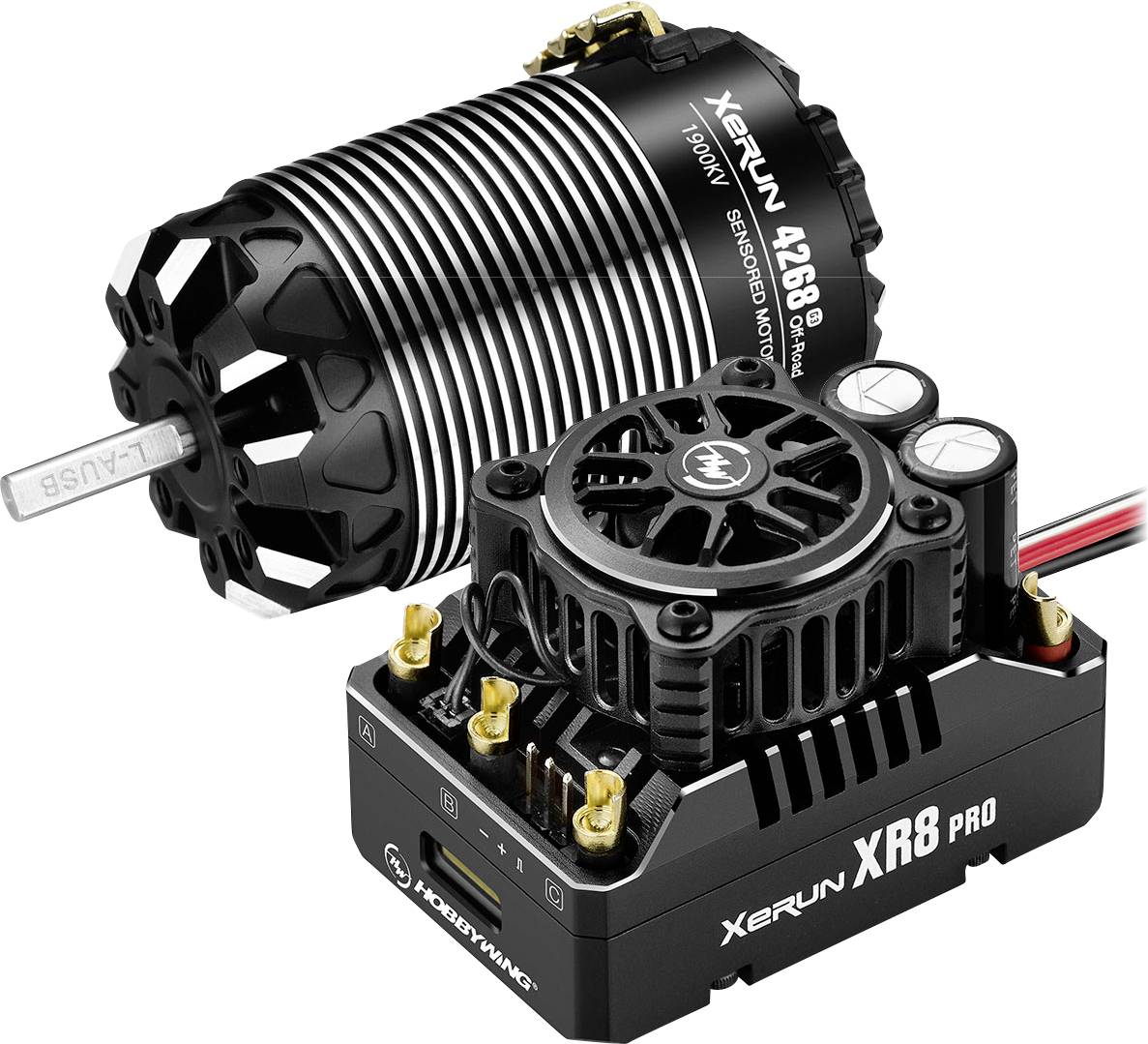 Zestaw napędowy bezszczotkowy do modeli RC Hobbywing Xerun XR8 Pro G3 Combo mit 4268SD 1900kV G3 1 szt. - obrazek 1