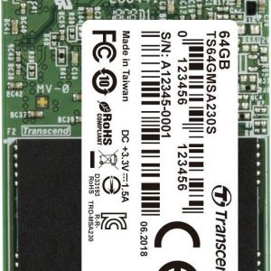 Dysk wewnęrztny SSD mSATA 64 GB Transcend MSA230S mSATA Produkt nowy Dysk wewnęrztny SSD mSATA 64 GB Transcend MSA230S mSATA Produkt nowy