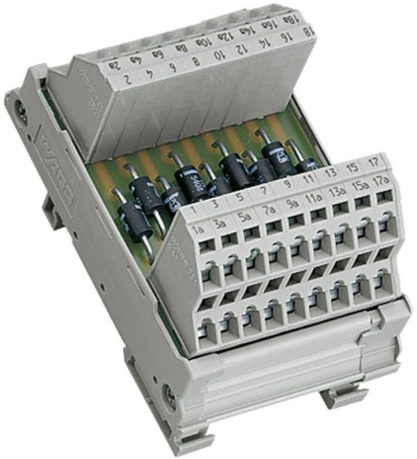 WAGO 289-105 z podstawką montażową na TS 35 z oddzielnymi wyprowadzeniami 1-zaciskow 0.08 – 2.5 mm² Zawartość: 1 szt.