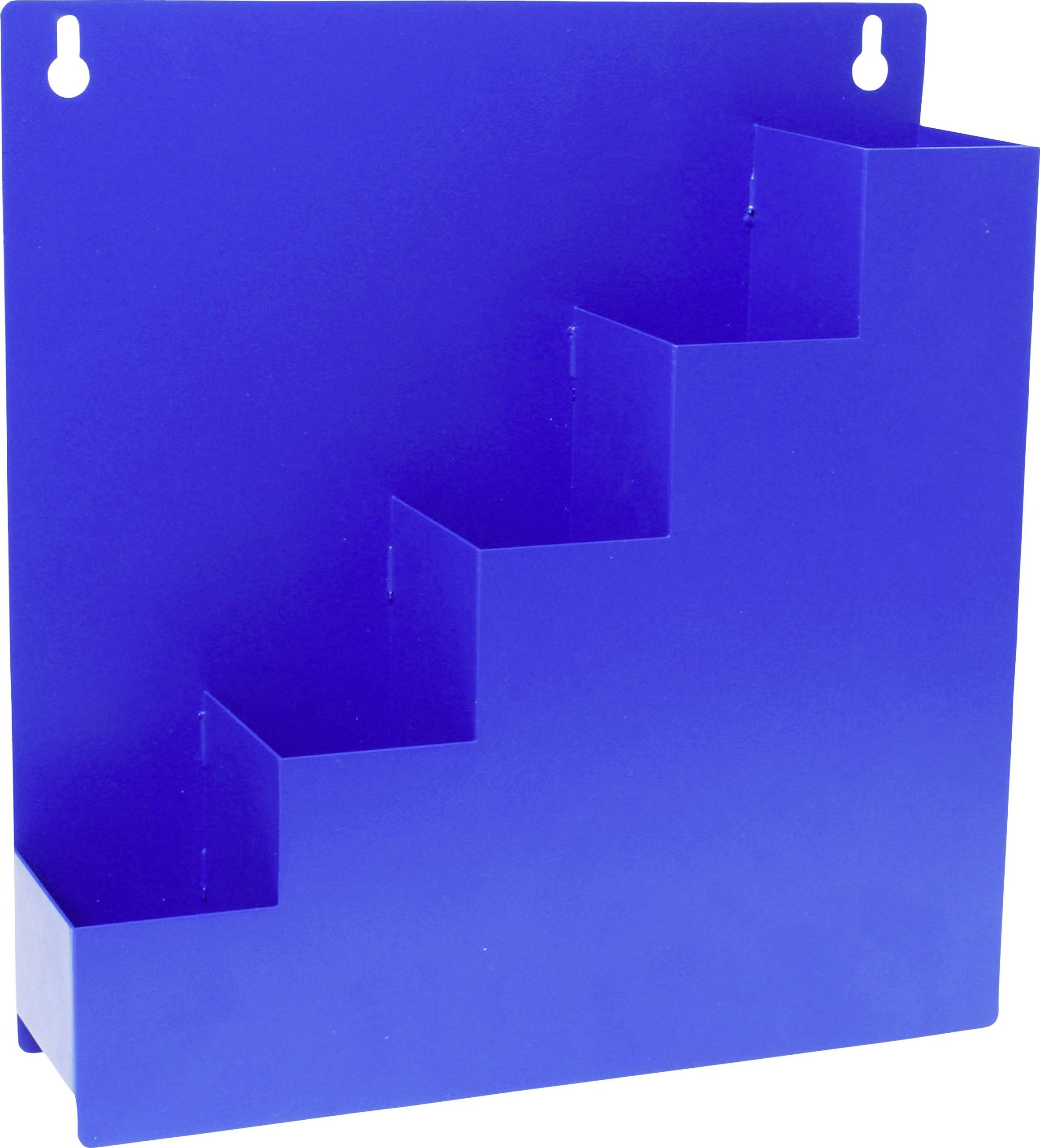 Quadrios 24CA455 Organizer na opaski kablowe, uchwyt ścienny, niebieski, 5 przegródek (D x S x W) 30 x 8 x 32 cm - obrazek 1