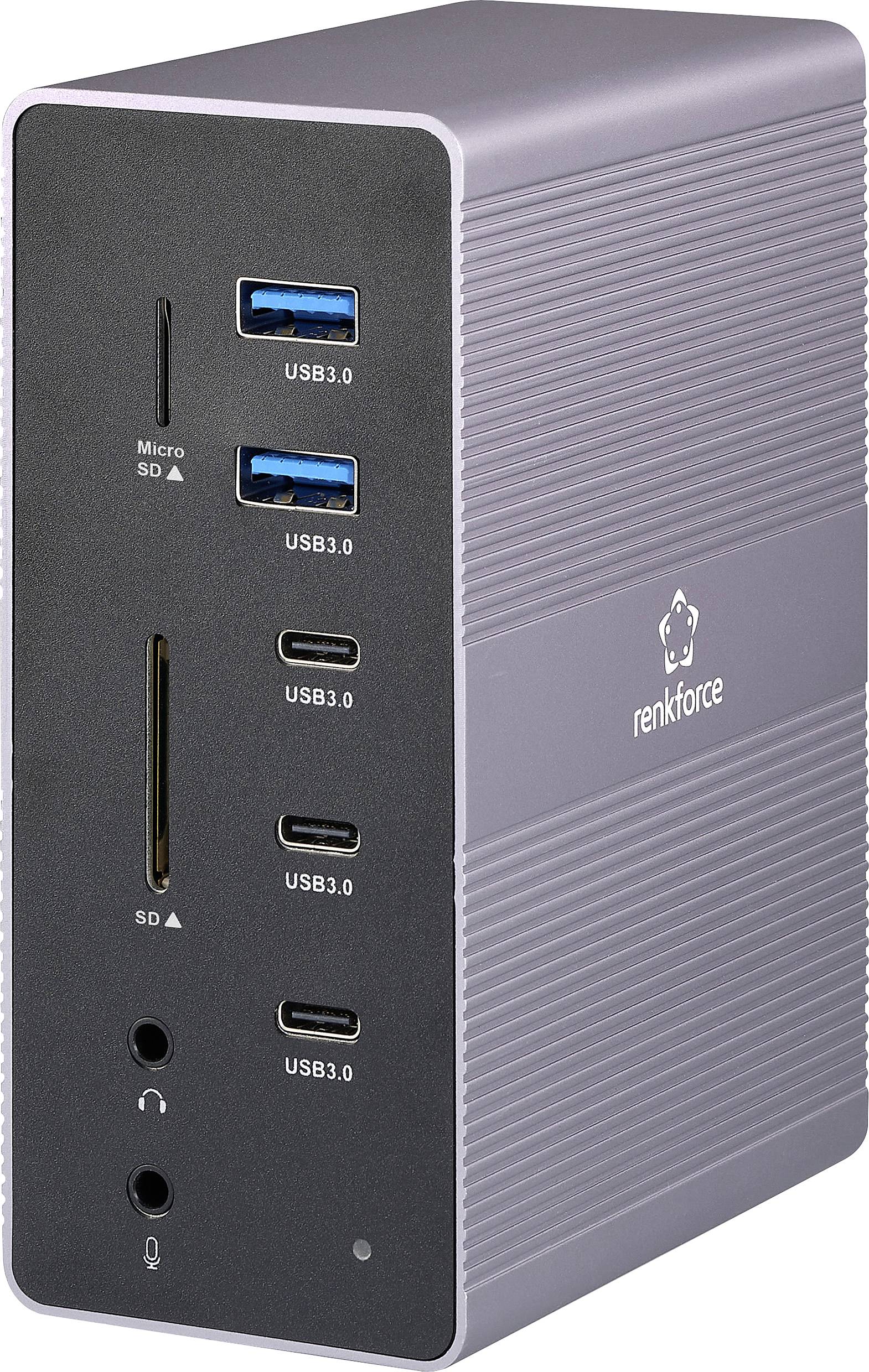 Stacja dokująca USB-C® Renkforce RF-DKS-910 MacBook z funkcją ładowania - obrazek 1