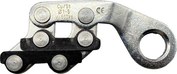 Berger & Schröter 12504 Uchwyt liny 1 mm stal cynkowany, oksydowany 1 szt.