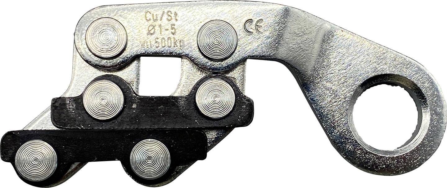 Berger & Schröter 12504 Uchwyt liny 1 mm stal cynkowany, oksydowany 1 szt. - obrazek 1
