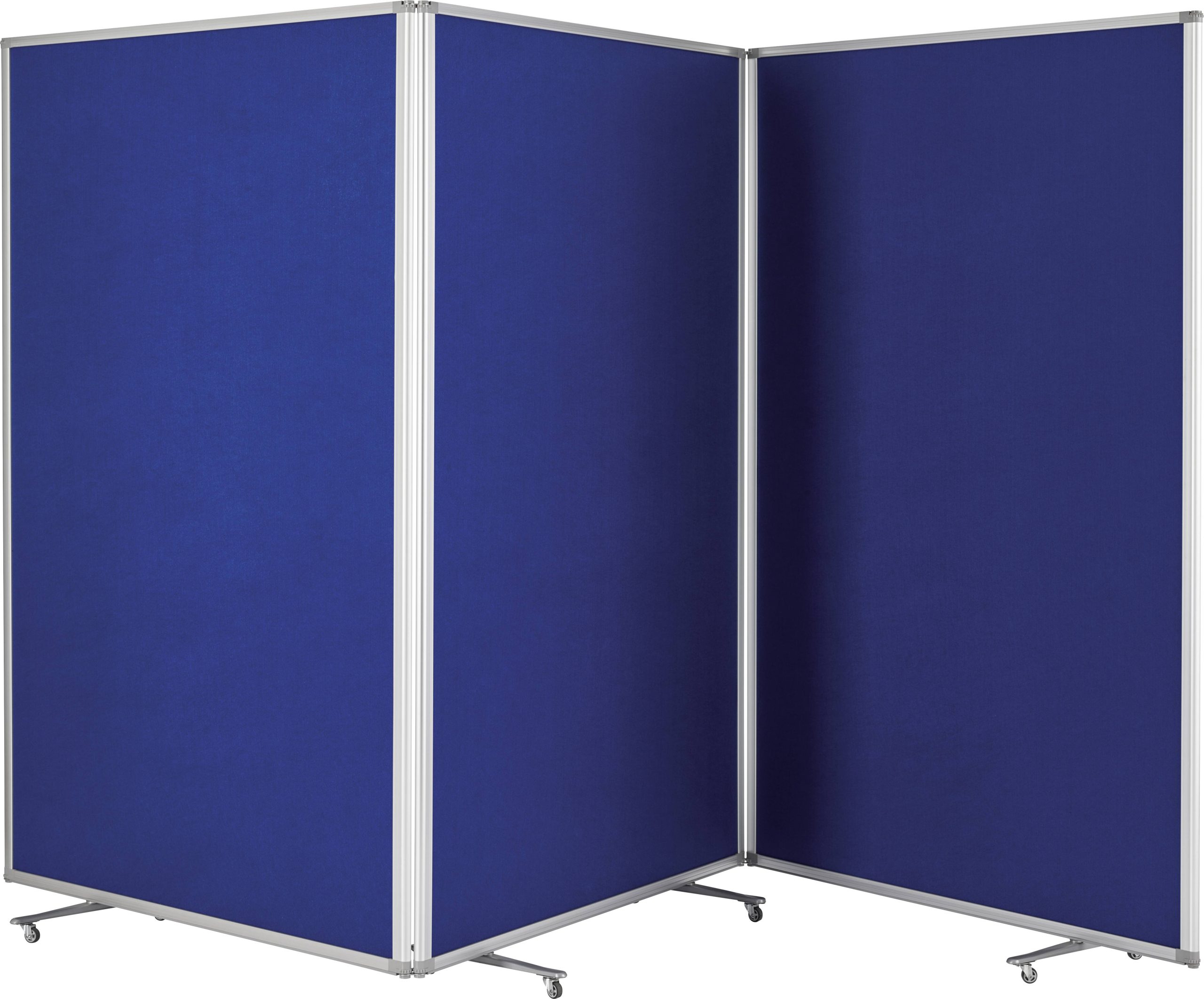 Ścianka prezentacyjna magnetoplan 1112003 large (S x W) 3610 mm x 1800 mm filc royal blue - obrazek 1