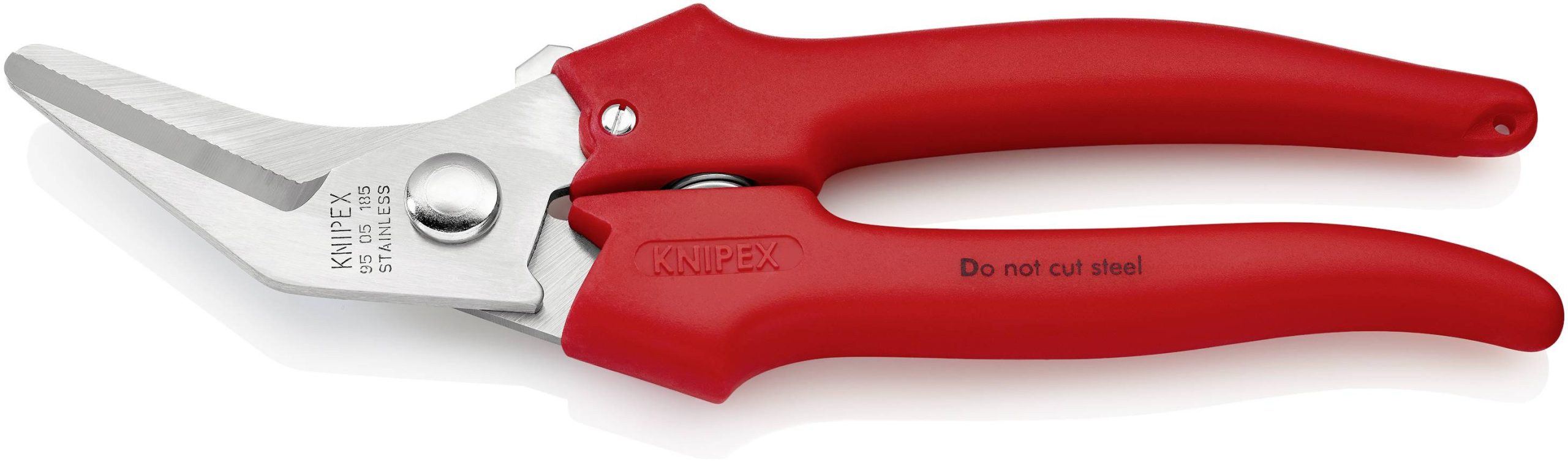 Knipex 95 05 185 Nożyce uniwersalne 185 mm czerwony - obrazek 1
