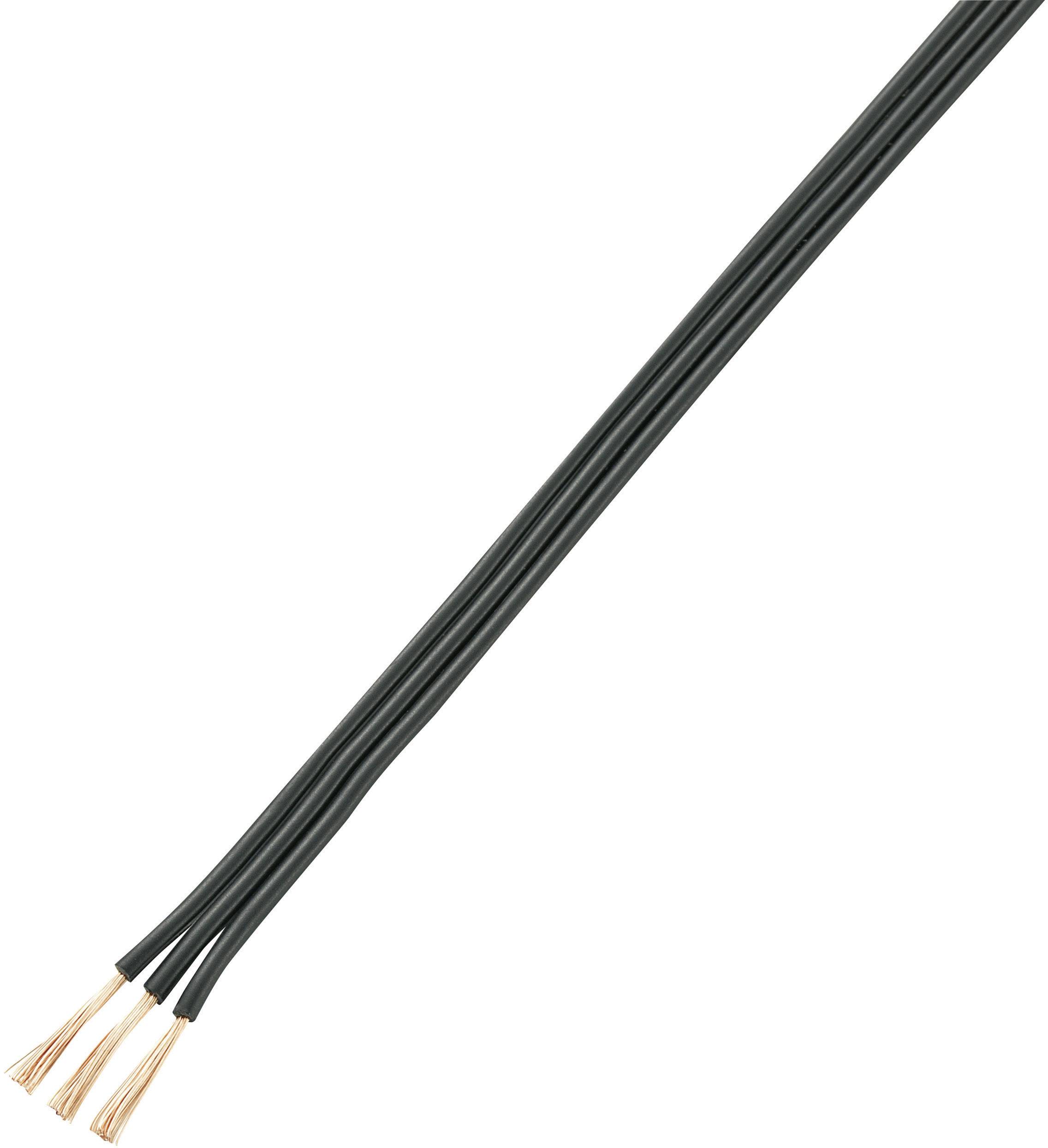 Kabel typu linka 3 x 0,75 mm², czarny 606754 20 m - obrazek 1