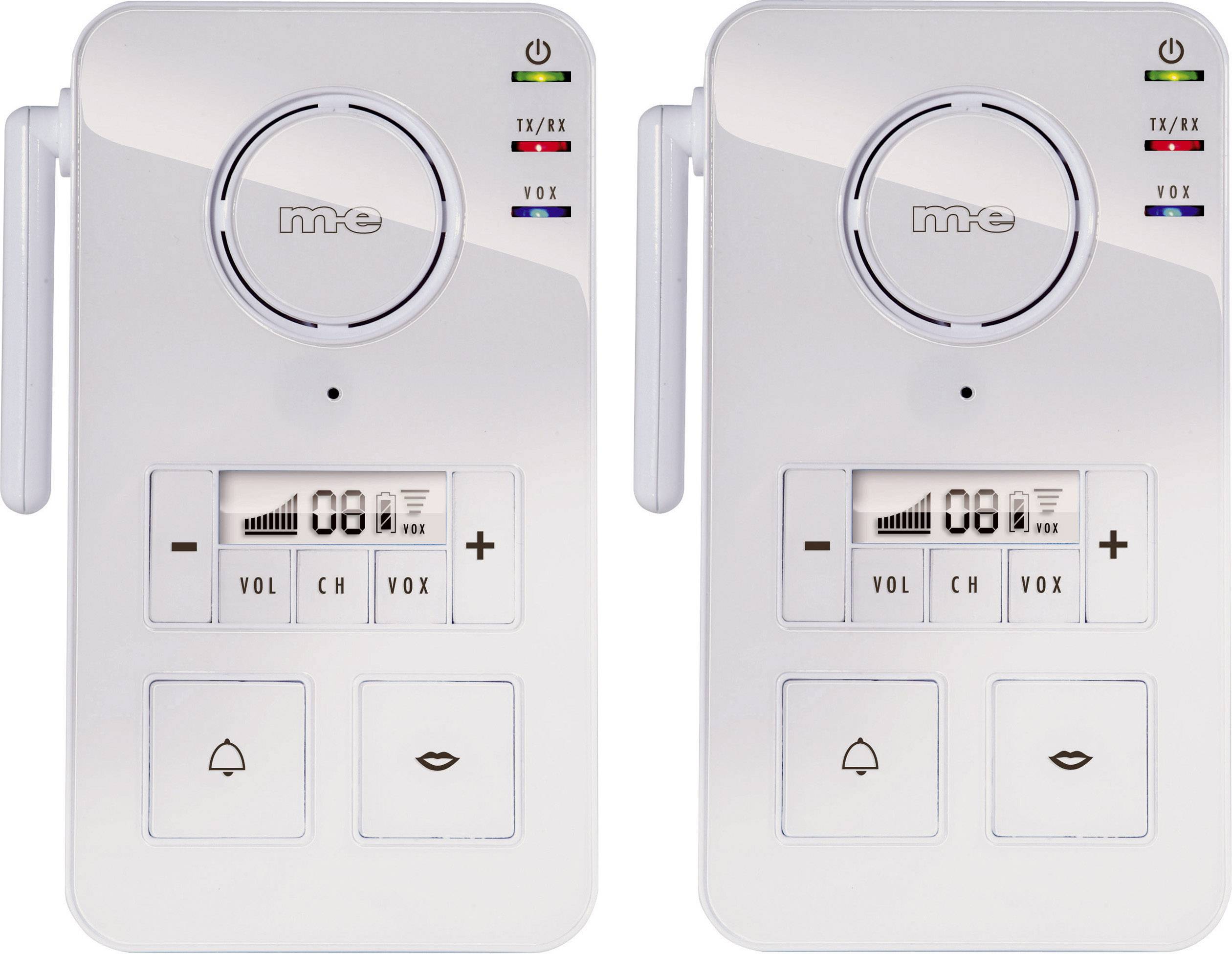 Domofon bezprzewodowy m-e modern-electronics FS 2.1, kompletny zestaw, Kolor producenta: biały - obrazek 1