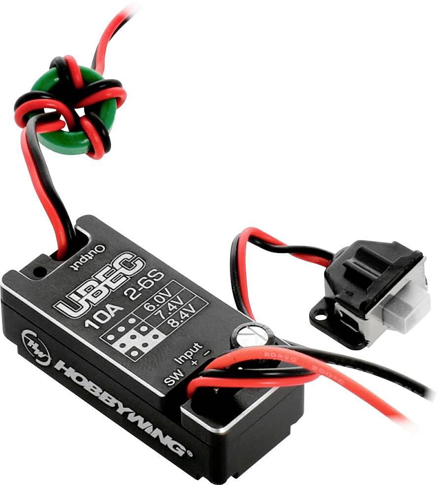 Regulator napięcia BEC Hobbywing BEC 10A V2-Car UBEC 30603003, 6 - 8.4 V, 10 A - obrazek 1