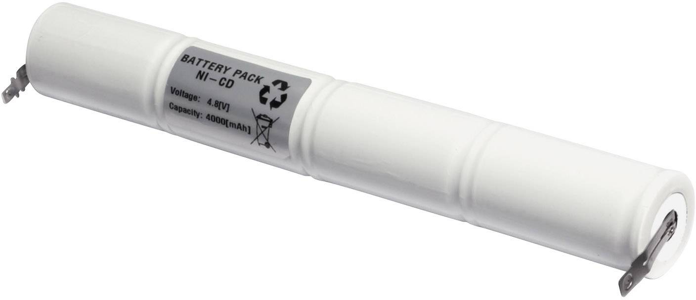 Akumulator do oświetlenia zapasowego Emmerich 48D4000S, N/A, U-końcówka do lutowania, 4.8 V, 4000 mAh - obrazek 1