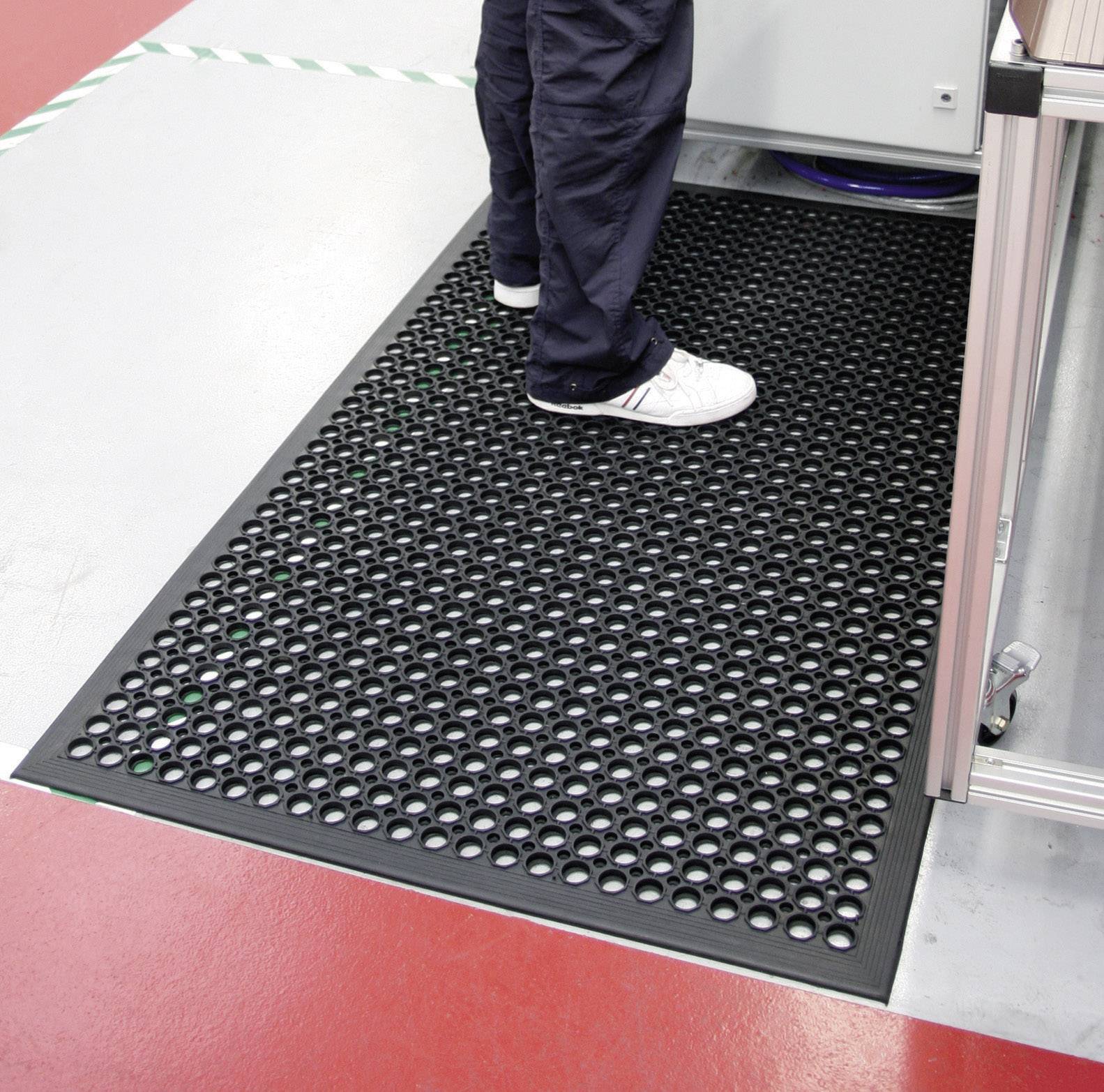 COBA Europe RP010001 RAMPMAT Mata robocza (D x S x W) 1.5 m x 0.9 m x 14 mm czarny - obrazek 1