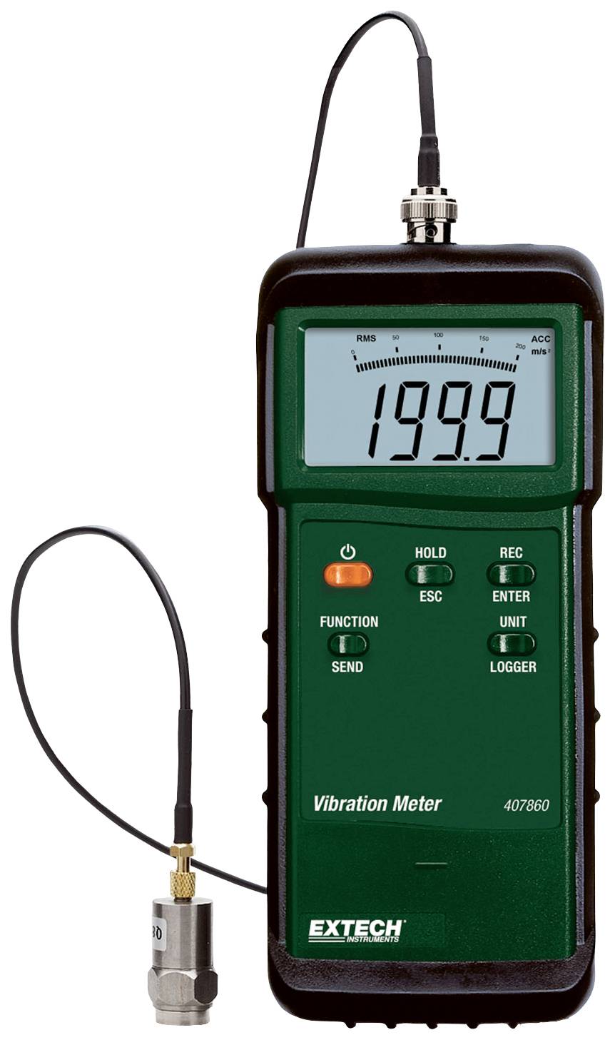 Wysokowydajny analizator drgań Extech 407860 - obrazek 1