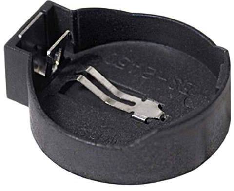 Uchwyt ogniwa guzikowego MPD BS-2450, CR 2450, poziome, montaż przewlekany THT, (D x S x W) 30 x 27 x 13 mm