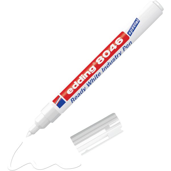 Marker przemysłowy Edding EDDING – Permanent-Marker Ready White Industry Pen E-8046