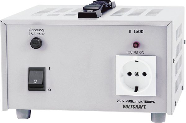 Transformator separacyjny, laboratoryjny napięcie stałe VOLTCRAFT IT-1500