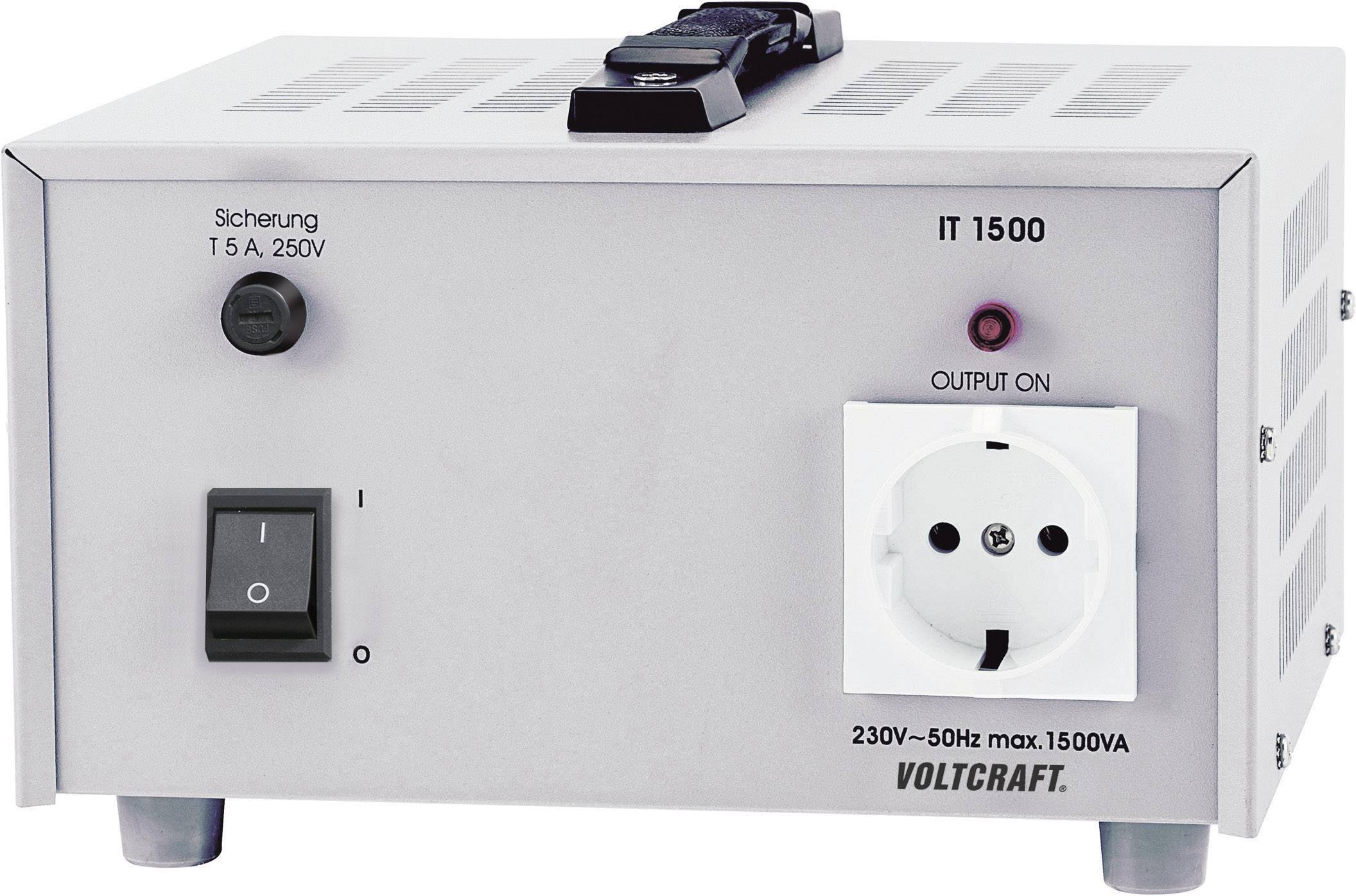 Transformator separacyjny, laboratoryjny napięcie stałe VOLTCRAFT IT-1500 - obrazek 1