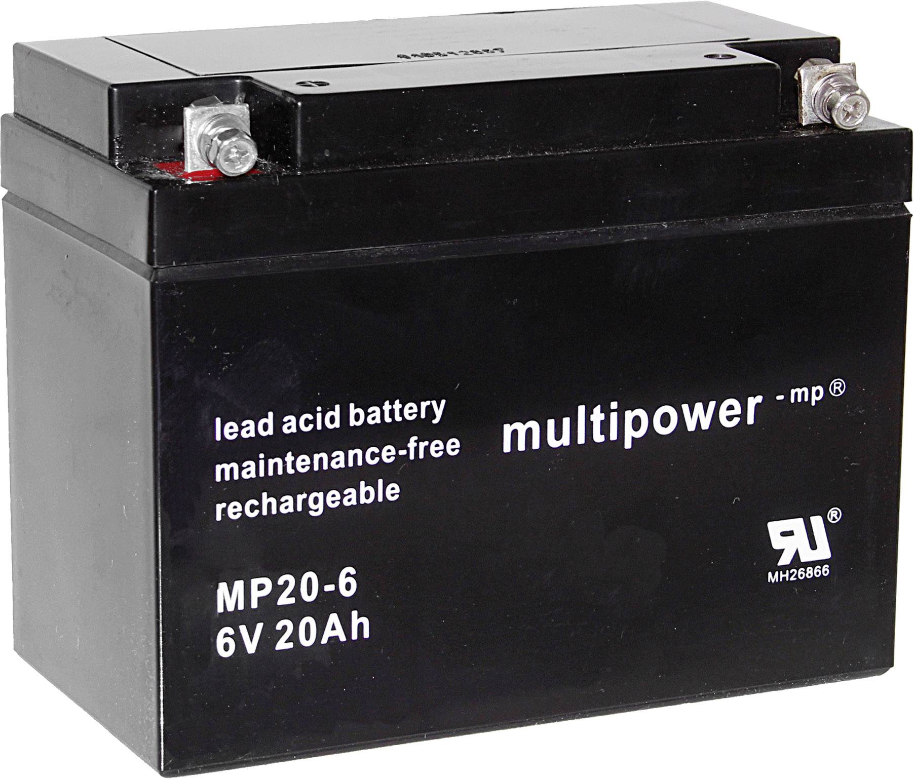 Akumulator ołowiowy multipower MP20-6 A9621, AGM, 6 V, 20 Ah - obrazek 1