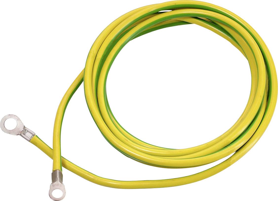 As-Schwabe kabel uziemiający 3 m, żółty/zielony 3m H07V-K 16mm AS Schwabe 70869, 3.00 m, Zawartość: 1 szt. - obrazek 1