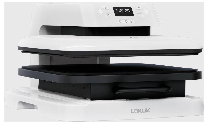 Loklik Auto Heat Press Prasa transferowa biały - obrazek 1