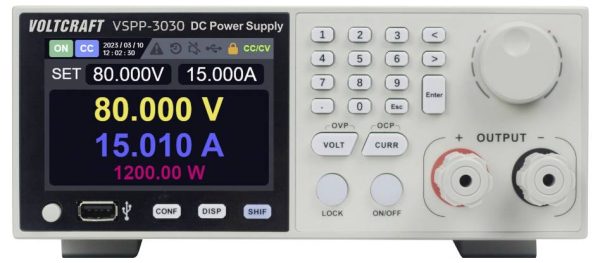 Zasilacz laboratoryjny regulowany 19” VOLTCRAFT VSPP-3030 0 – 300 V/DC 0 – 15 A 3000 W Kalibracja (DAkkS)