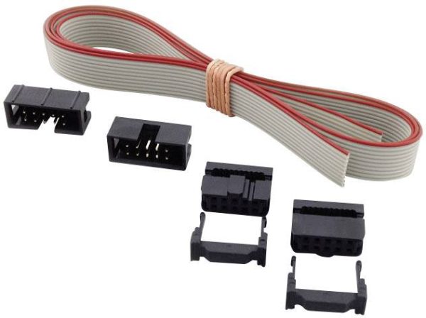 BKL Electronic 10122100 Złącze męskie, zestaw z reduktorem naprężeń kablowych Wymiary siatki: 2.54 mm Ilość pinów: 10 Il
