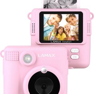Aparat polaroid Lamax InstaKid1, 8 MPx, różowy Aparat polaroid Lamax InstaKid1, 8 MPx, różowy
