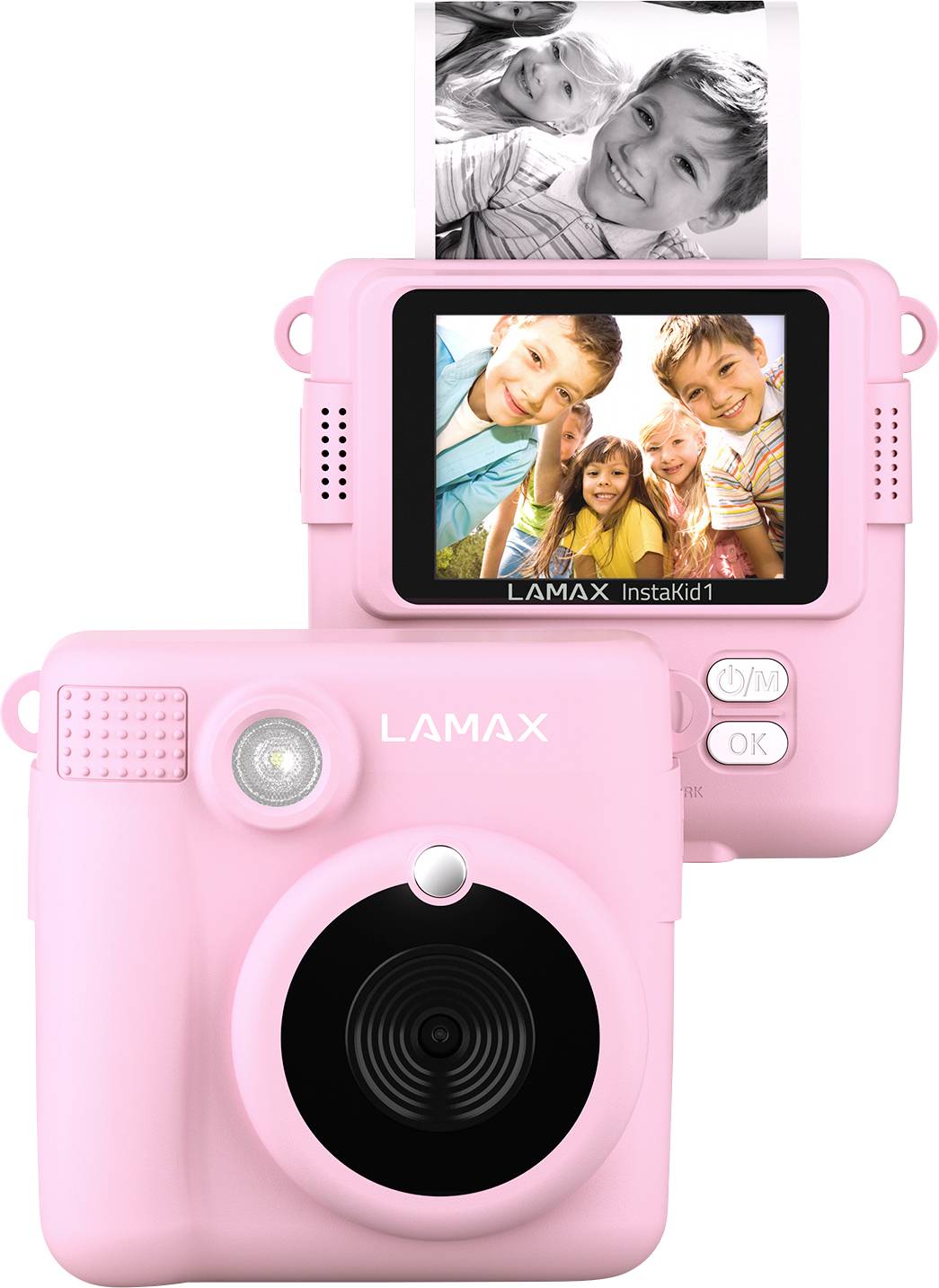 Aparat polaroid Lamax InstaKid1, 8 MPx, różowy - obrazek 1