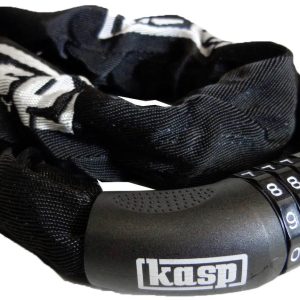 Kasp K470810D Zapięcie rowerowe, łańcuch czarny Zamek kodowy Kasp K470810D Zapięcie rowerowe, łańcuch czarny Zamek kodowy
