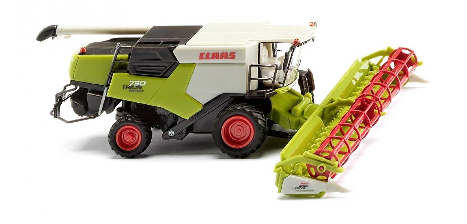 Wiking 038915 H0 Model pojazdu rolniczego Claas Trion 730 z Convio 1080 - obrazek 1