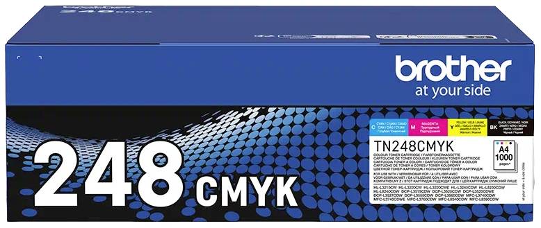 Brother Toner TN-248VAL tusz oryginalny Combi-Pack Czarny, Cyjan, Magenta, Żółty 1000 strony TN248VAL - obrazek 1