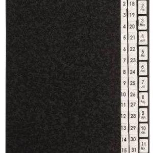 PAGNA 24441-04 Classic papier twardy czarny DIN A4 Ilość przegródek: 44 1-31, 1-12, St. – Grudz. PAGNA 24441-04 Classic papier twardy czarny DIN A4 Ilość przegródek: 44 1-31, 1-12, St. – Grudz.