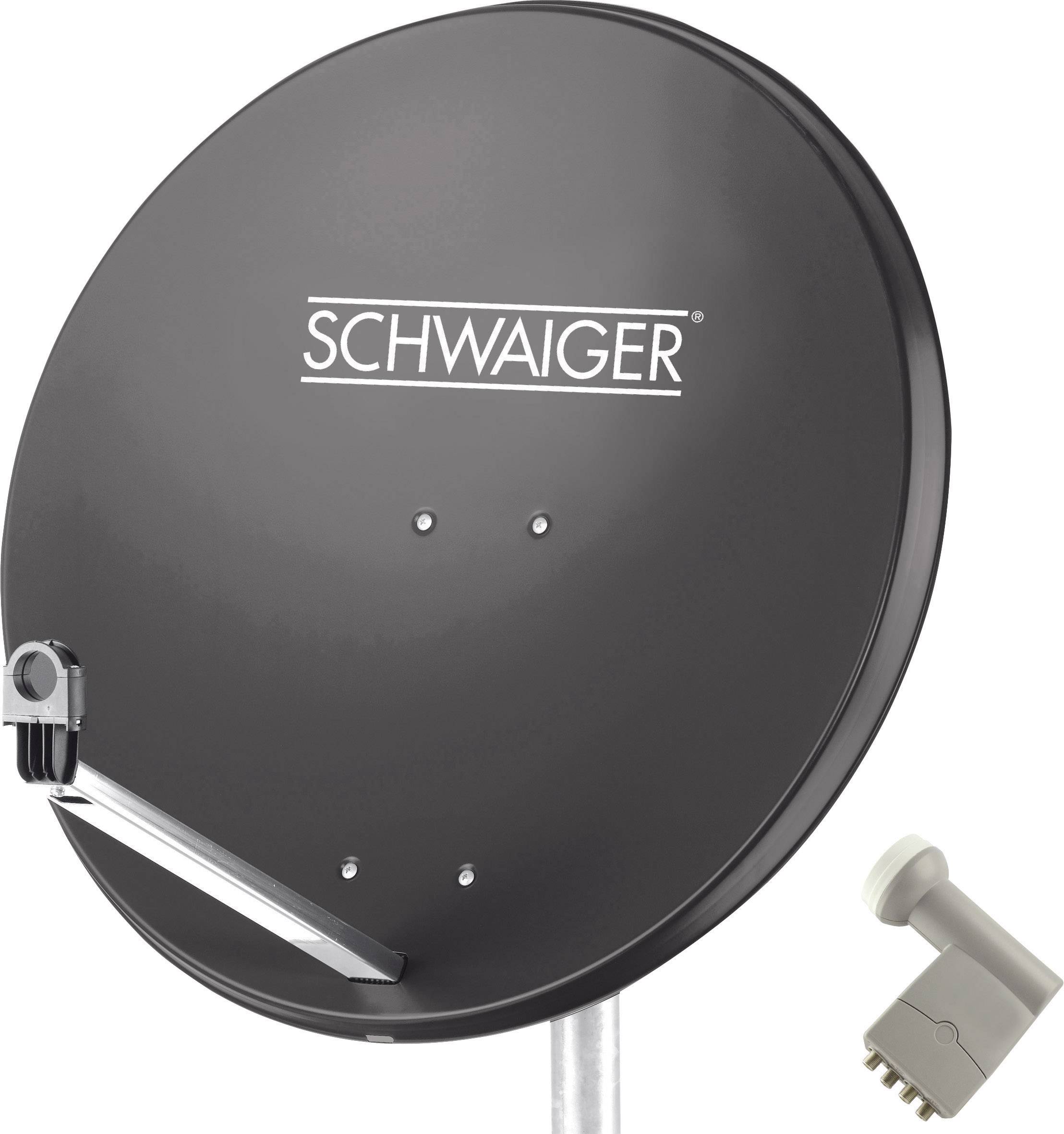 Schwaiger SPI9961SET9 Antena satelitarna bez odbiornika Ilość uczestników: 4 80 cm - obrazek 1