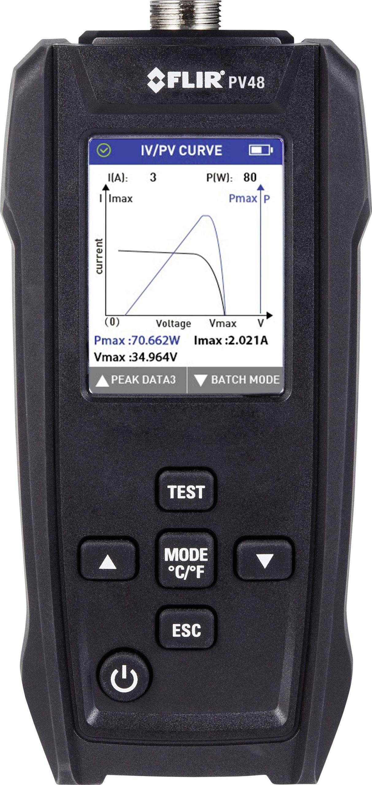 Tester paneli słonecznych FLIR Solarpanel-Tester und I-V-Kennlinien-Tracer mit Temperaturmessungen PV48 PV48, 1 szt. - obrazek 1