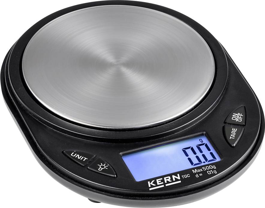 Kern TGD 50-3C Waga kieszonkowa TGC 500-1 Zakres pomiaru maks. 500 g Podziałka 0.1 g bateryjne wielobarwny - obrazek 1