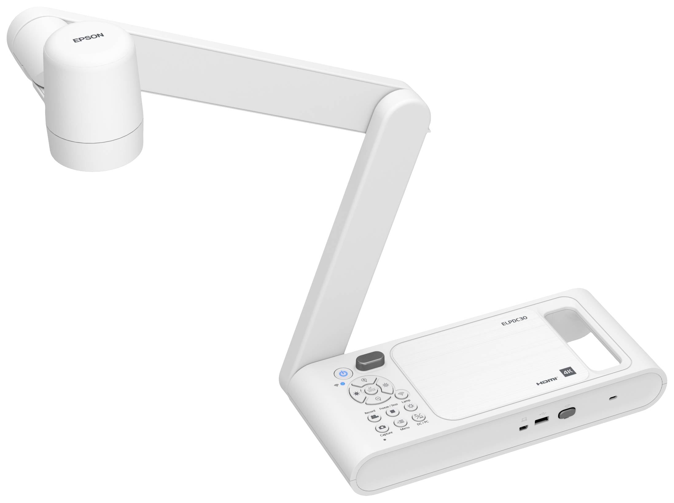 Epson ELPDC30 Kamera dokumentów 13 MPx A3 4096 x 2160 px Wyjście HDMI®, Wejście HDMI®, MiniUSB 2.0, SD, USB-A, Wi-Fi 5 ( - obrazek 1