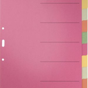 Rejestr Leitz 43580000 DIN A4 pusty karton wielobarwny 6 zakładek Rejestr Leitz 43580000 DIN A4 pusty karton wielobarwny 6 zakładek