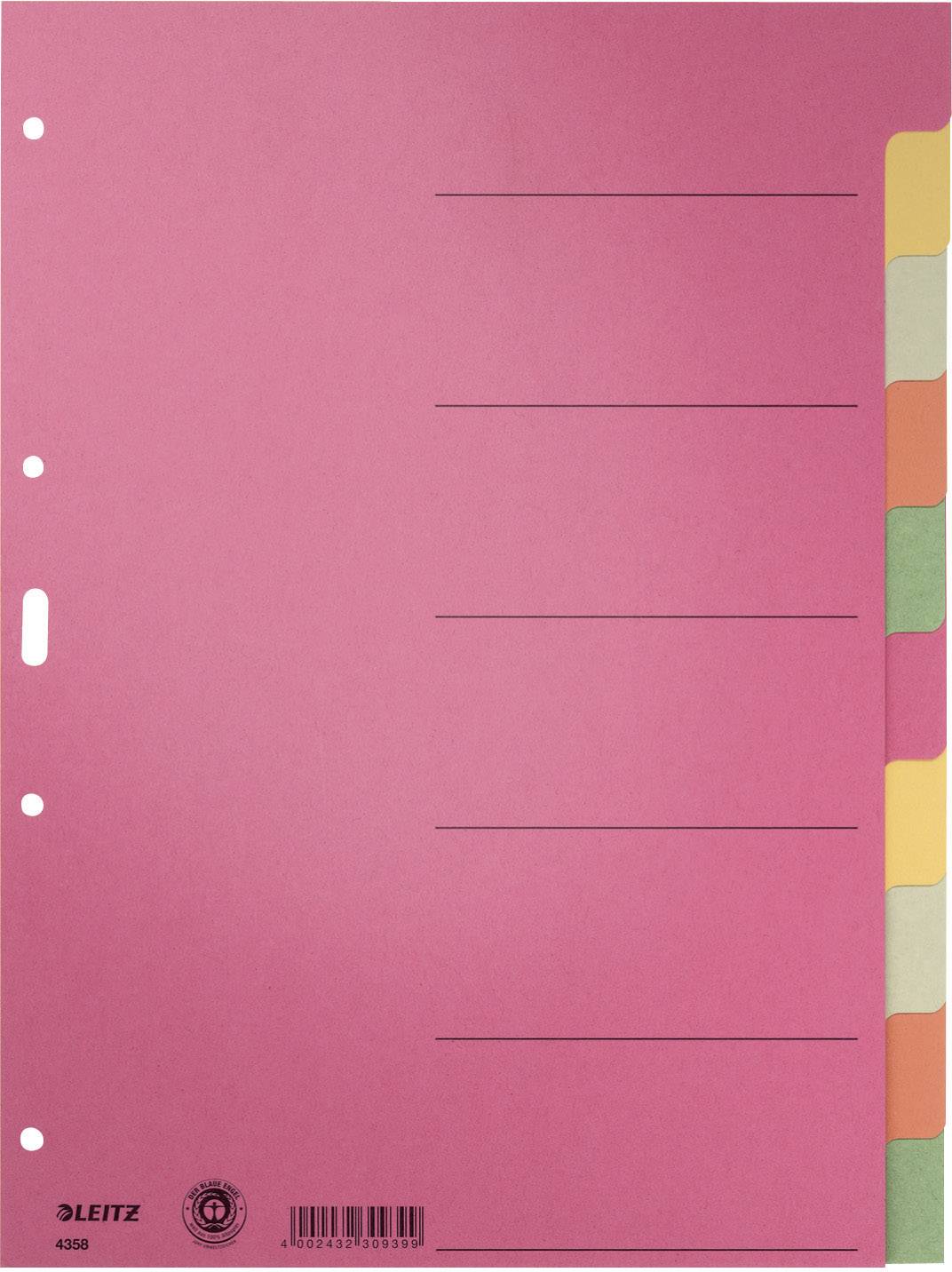 Rejestr Leitz 43580000 DIN A4 pusty karton wielobarwny 6 zakładek - obrazek 1