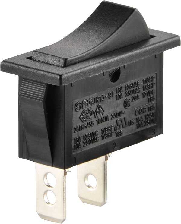 TRU COMPONENTS TC-R13-91A-01 Przełącznik kołyskowy 250 V/AC 10 A 1 x wył/wł zatrzask 1 szt.