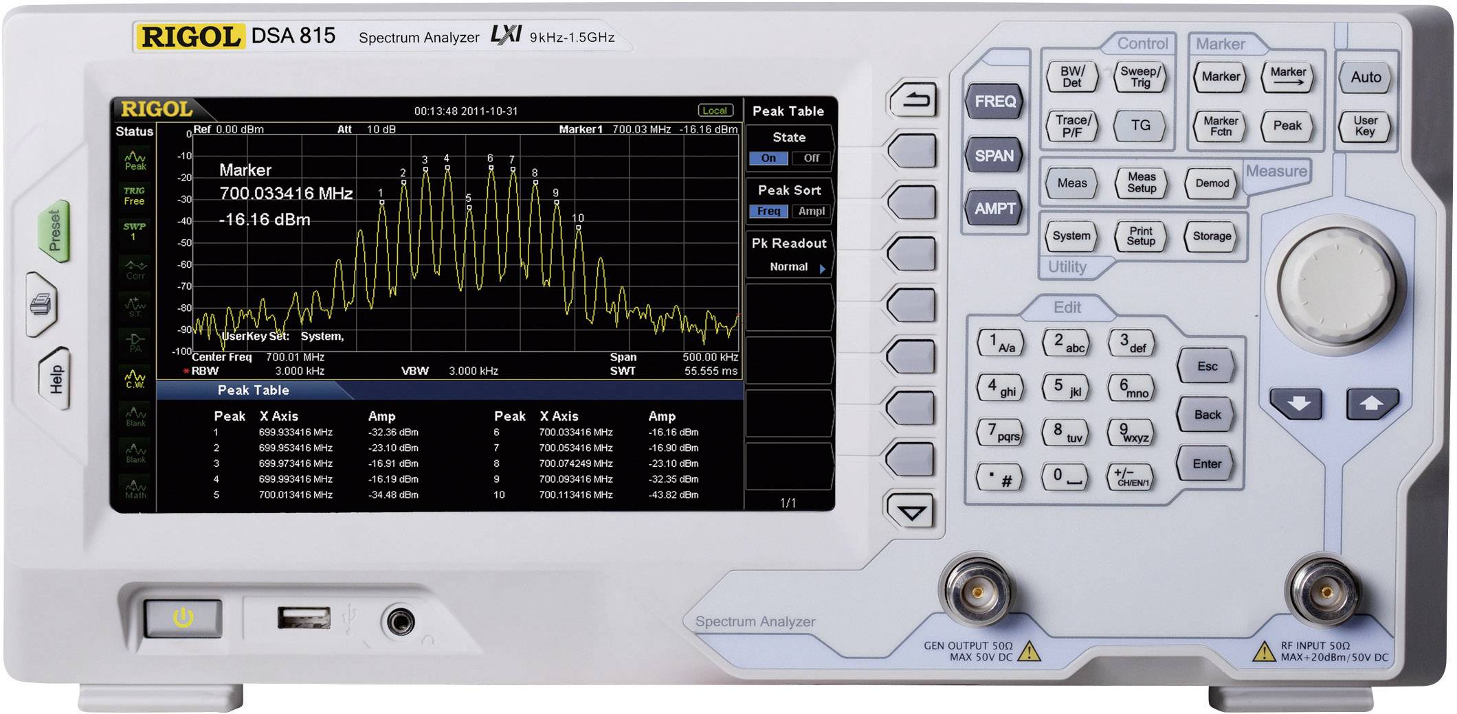 Analizator widma Rigol DSA815-TG - obrazek 1