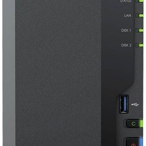 Synology DiskStation DS223 Obudowa serwera NAS 0 GB 2 Bay przedni panel USB 3.2 Gen 1 (USB 3.0), sprzęt i oprogramowanie